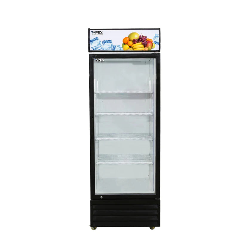 Apex 380L Upright Commercial Display Fridge (Chiller)